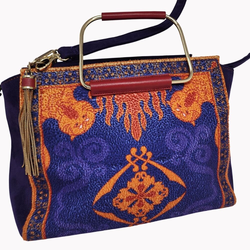 Her Universe Purple and Orange Patterned Crossbody Bag